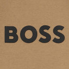 سويت شيرت أولاد بالشعار باللون البيج, 1, hi-res