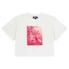 Girls White Logo T-Shirt, 2, hi-res