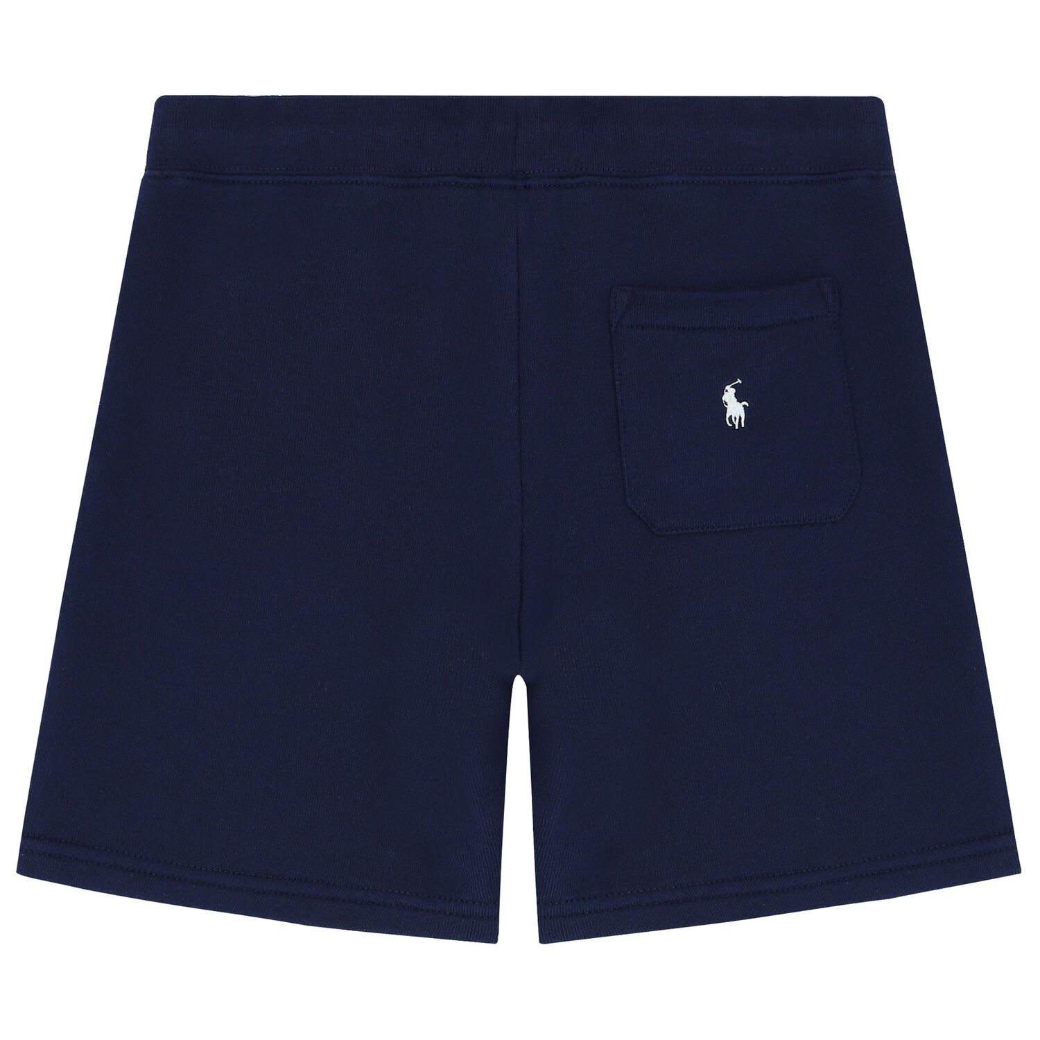 Boys Navy Blue Logo Shorts, 1, hi-res