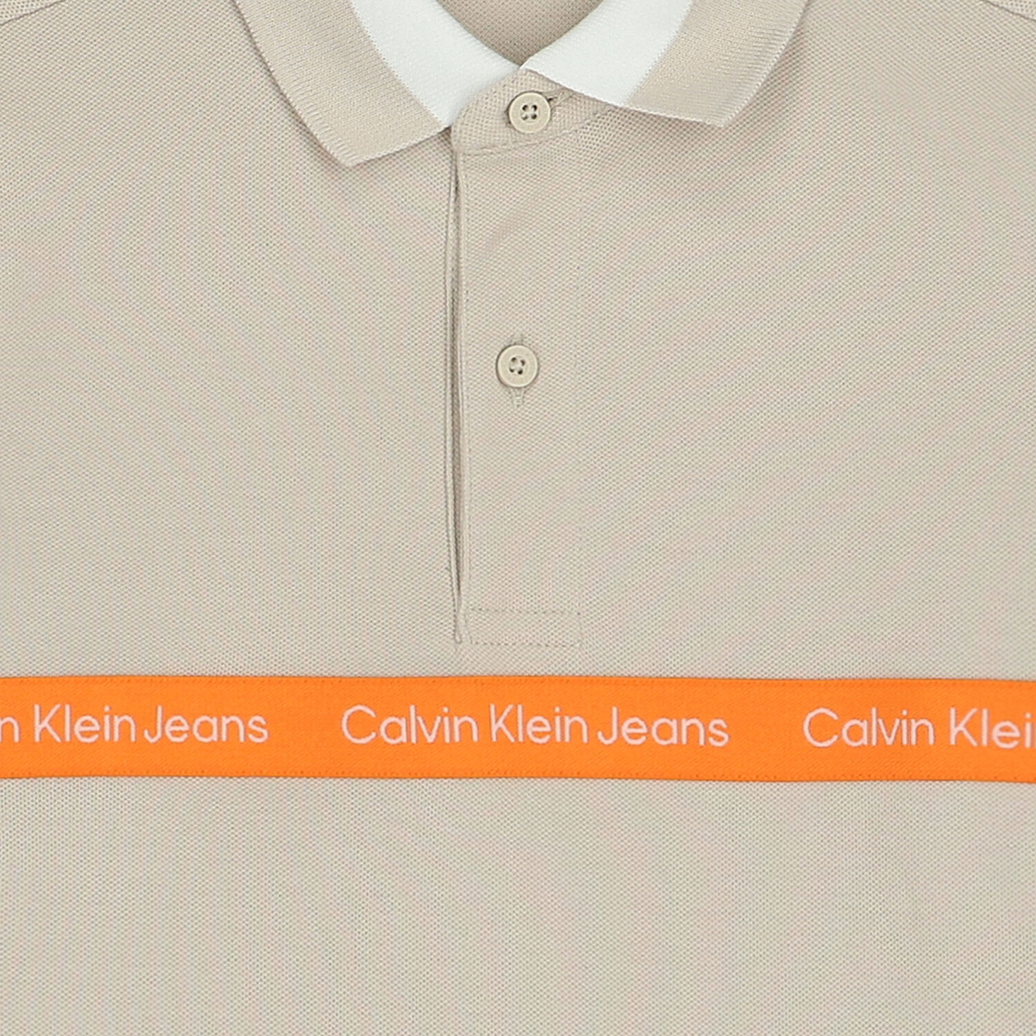 Boys Beige Logo Polo Shirt, 1, hi-res