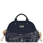 Navy Blue Geo Map Baby Changing Bag , 1, hi-res