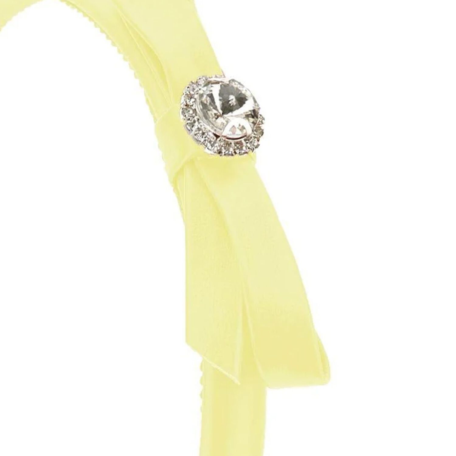 Girls Yellow Bow Headband, 1, hi-res
