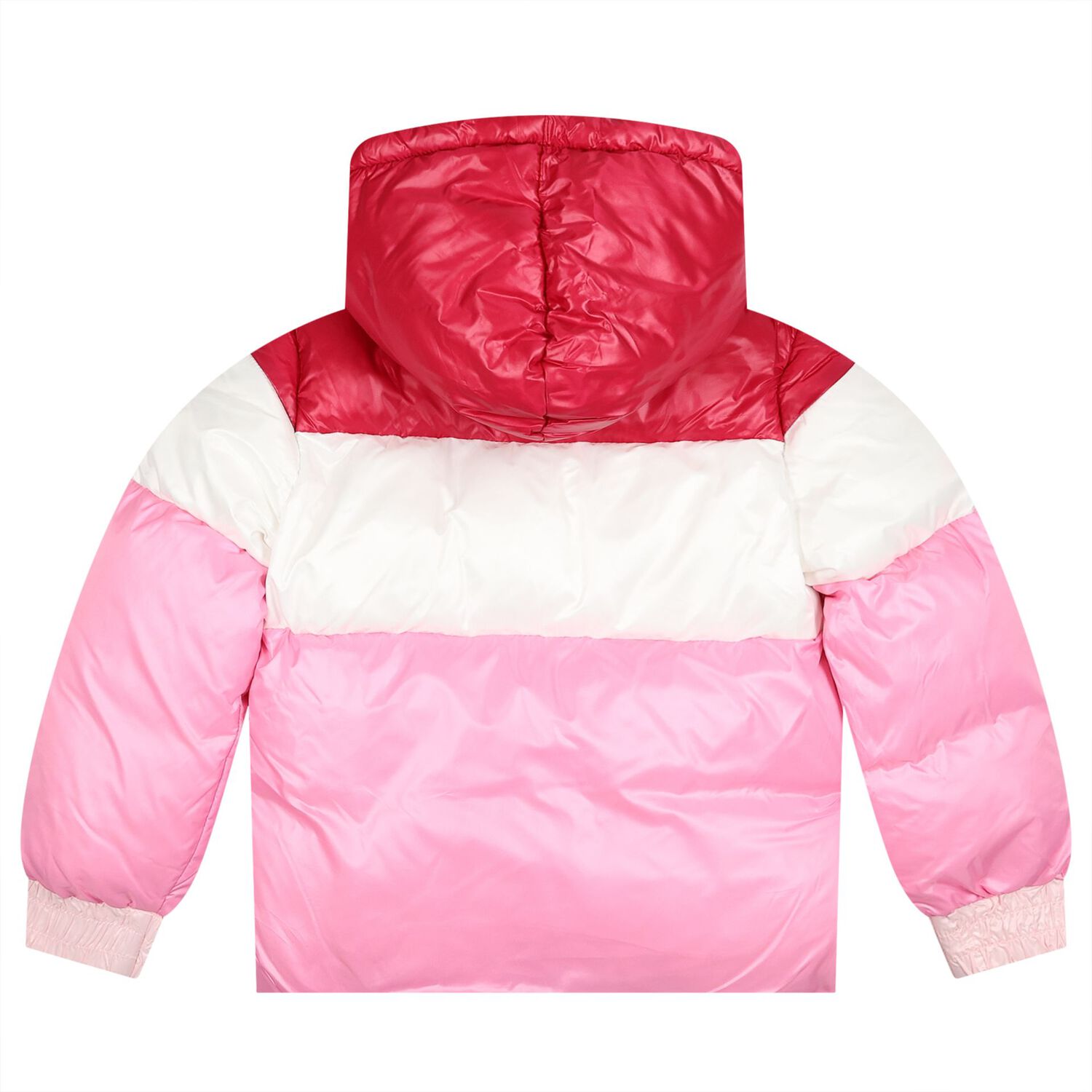 Girls Multi-Coloured Logo Padded Puffer Jacket, 1, hi-res