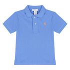 طقم شورت أولاد بالشعار باللون الأزرق والبرتقالي , 1, hi-res