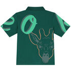 Boys Green Logo Polo Shirt, 1, hi-res