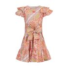Girls Pink Floral Paisley Dress , 1, hi-res