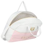 White & Pink Logo Baby Changing Bag, 2, hi-res