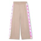 Girls Beige Reversible Sequin Trousers, 1, hi-res