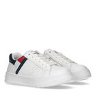 Boys White Logo Trainers, 1, hi-res