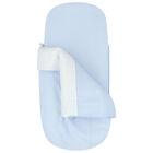 Boys Blue & White Polka Dot Baby Pram Nest, 1, hi-res