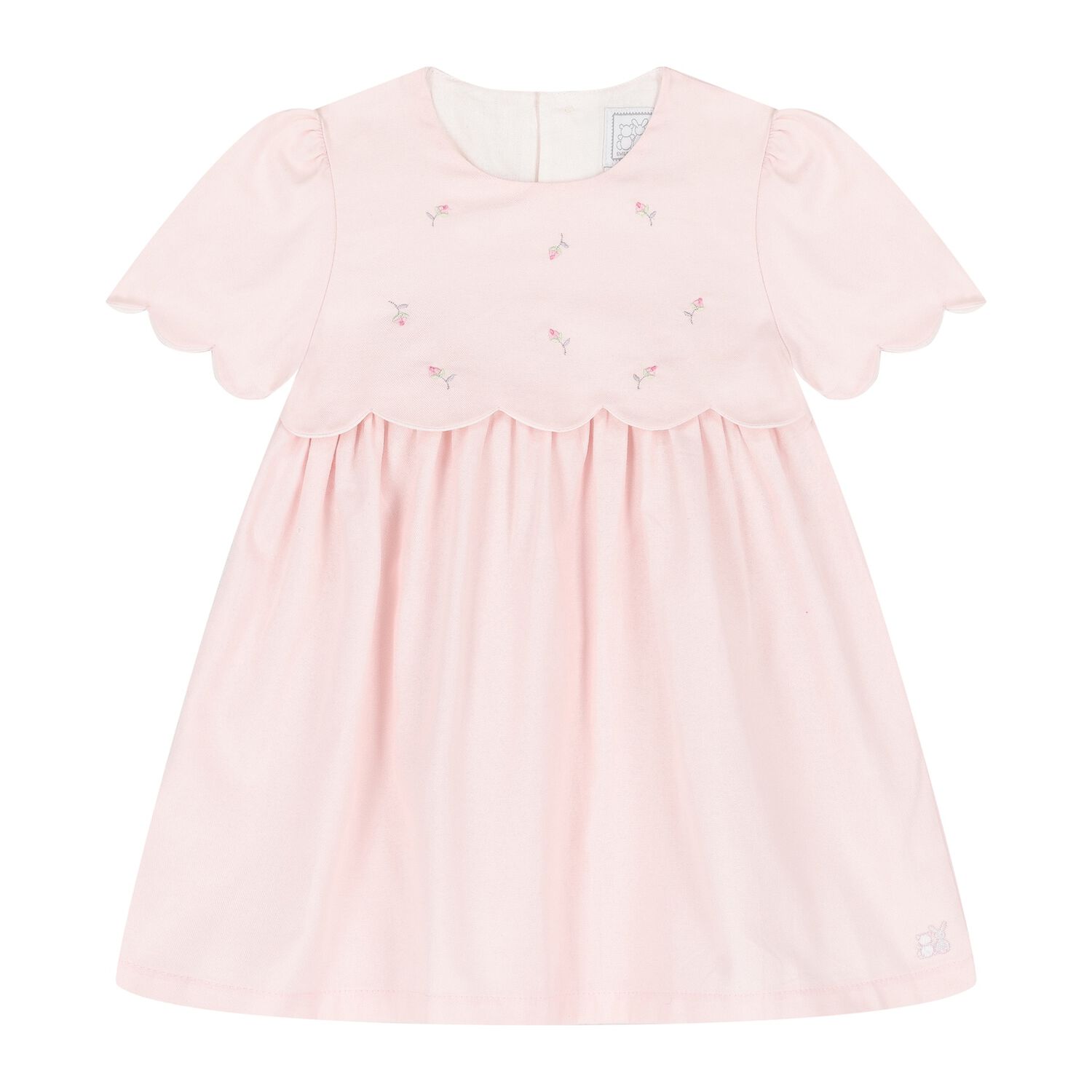 Baby Girls Pink Floral Dress, 1, hi-res image number null