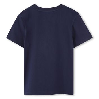 Boys Navy Blue Logo T-Shirt