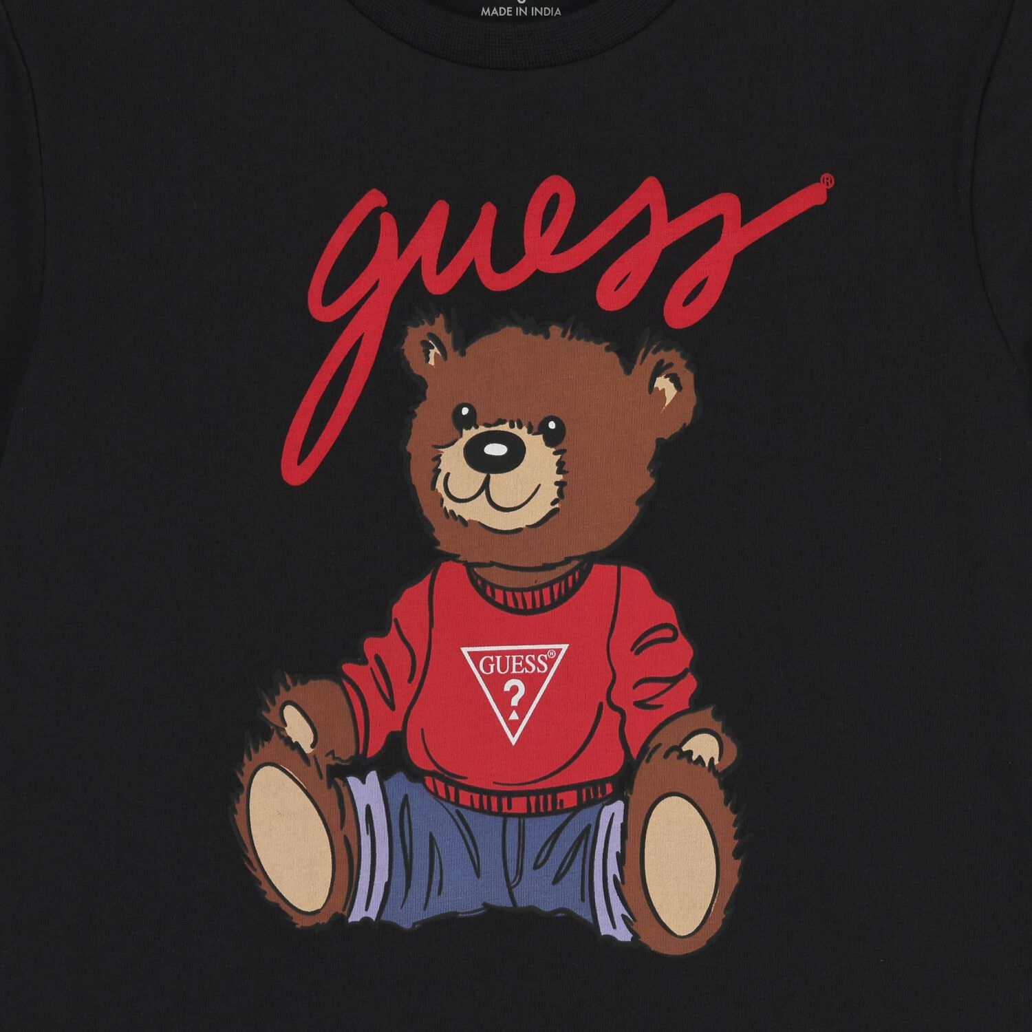 Black Teddy Bear Logo T-Shirt , 2, hi-res