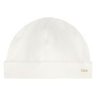 طقم بنات هدايا أفرول بالشعار باللون العاجي, 1, hi-res