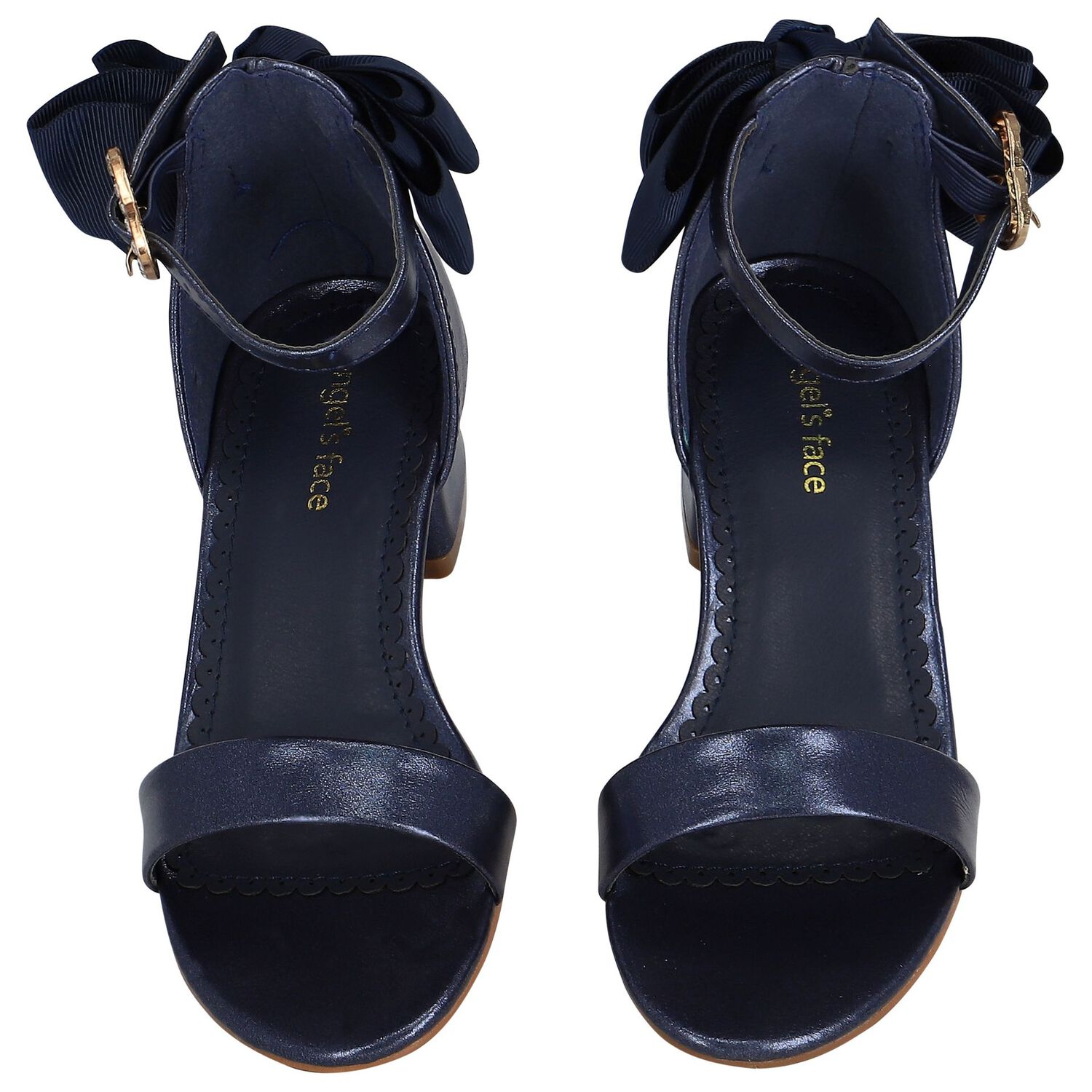Girls Navy Blue Sandals, 5, hi-res image number null