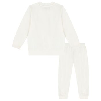 Ivory Teddy Bear Logo Tracksuit