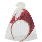 ربطة رأس بنات ريش  باللون الأحمر , 1, hi-res