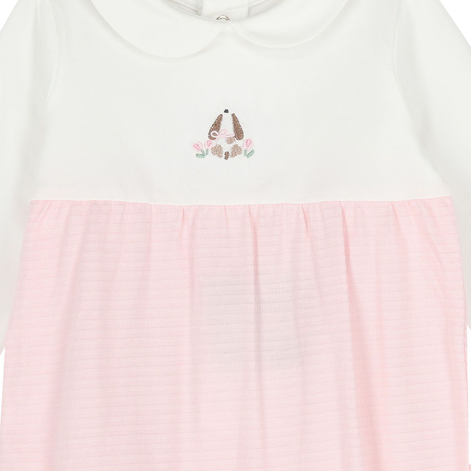 أفرول بنات باللون العاجي والوردي ( قطعتين ), 1, hi-res