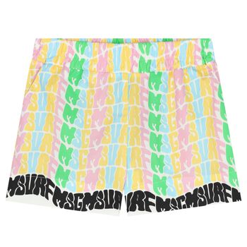 Girls Multi-Coloured Logo Shorts