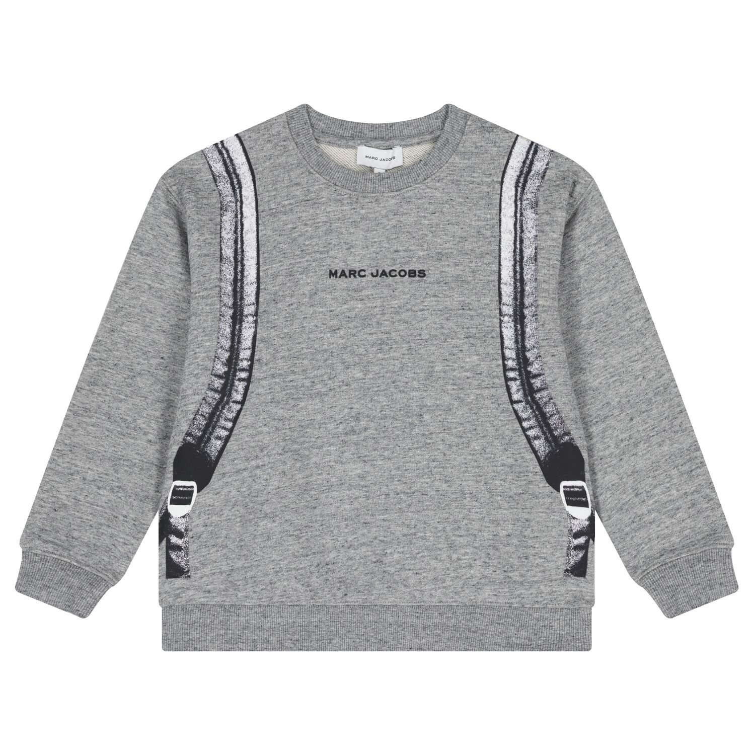 Boys Grey Logo Backpack Sweatshirt, 1, hi-res