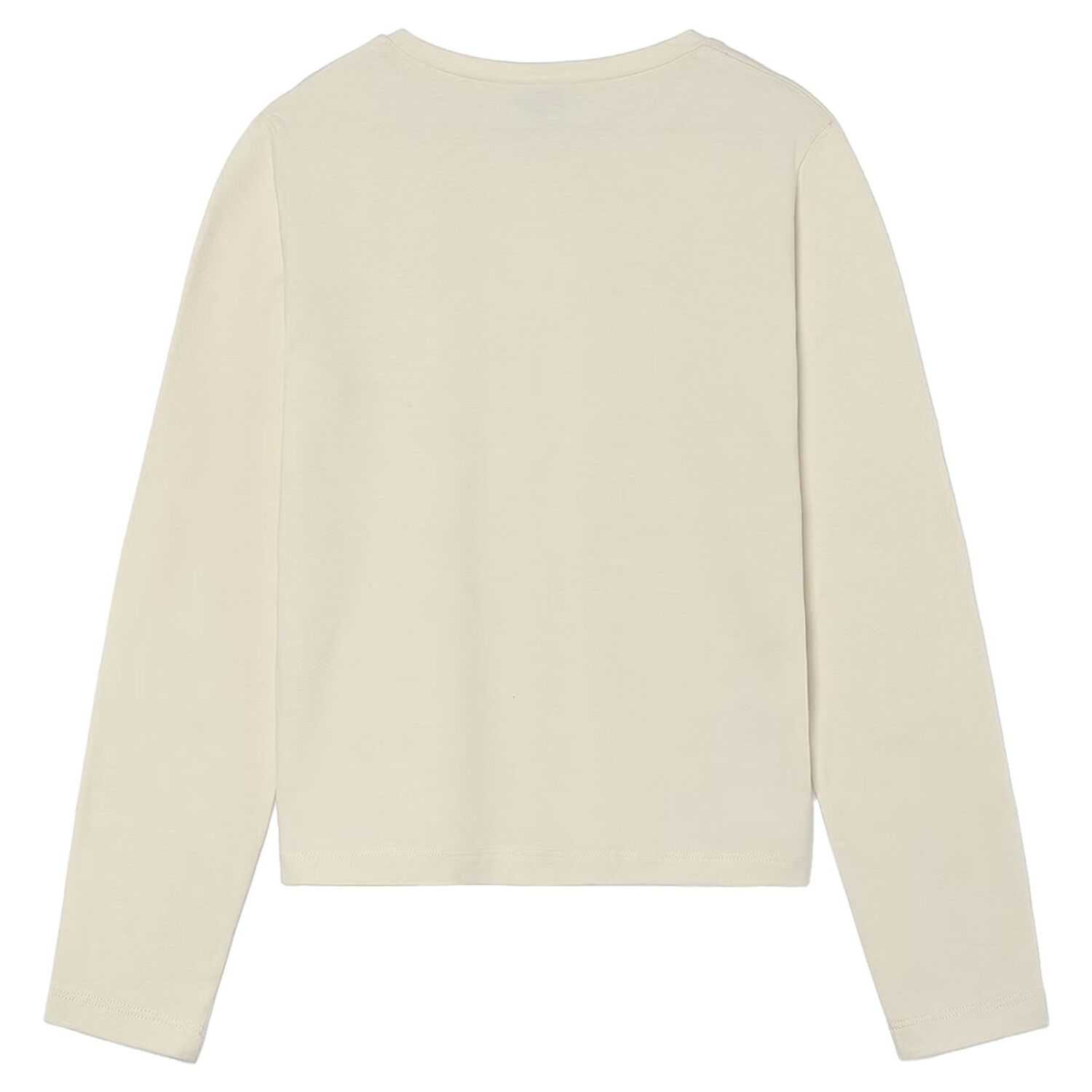 Girls Beige Embellished Long Sleeve Top, 3, hi-res