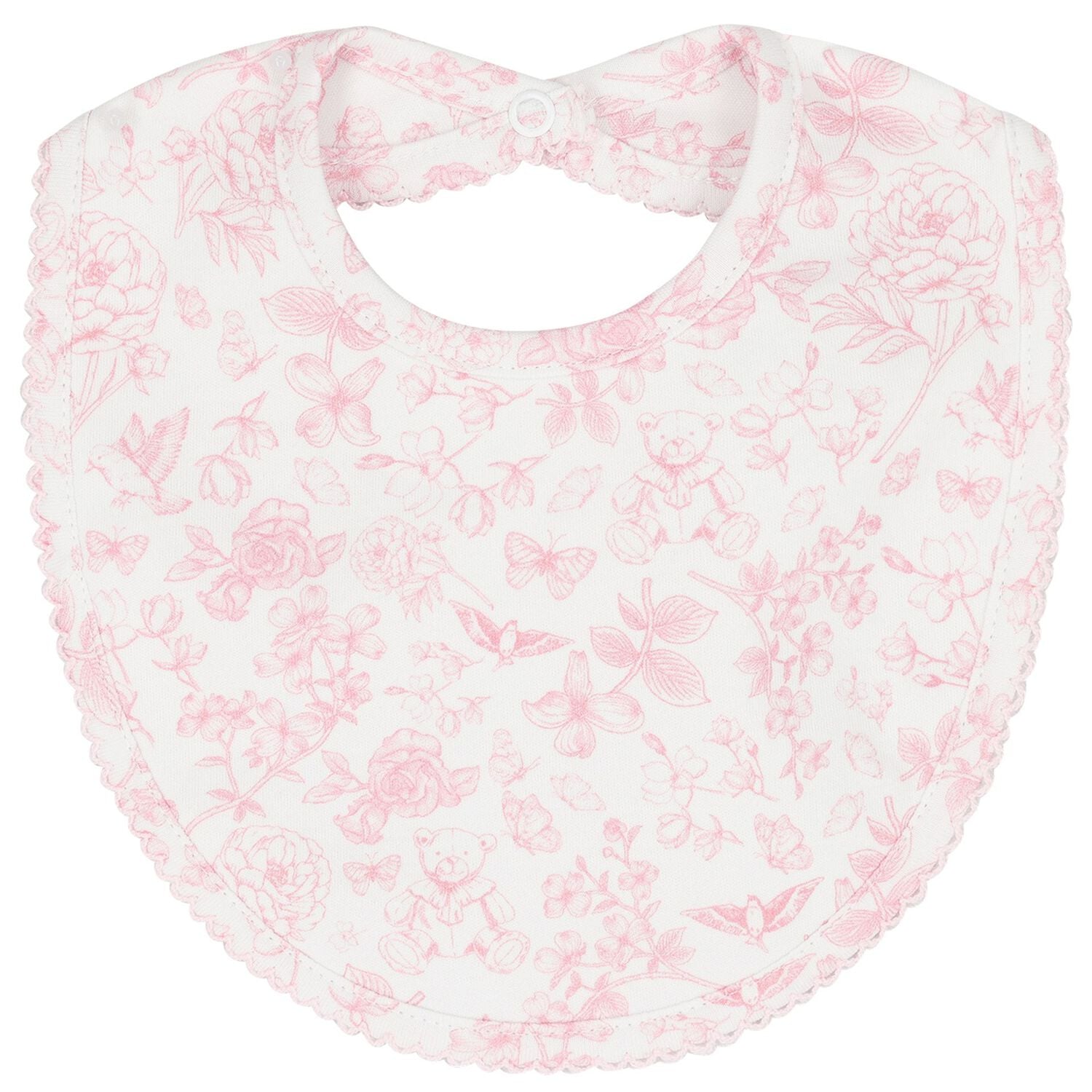 Baby Girls White & Pink Floral Babygrow Gift Set, 1, hi-res