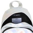 Girls Silver Iridescent Choupette Backpack ( 27cm ), 1, hi-res