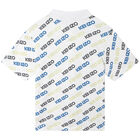 Boys White Logo Polo Shirt, 1, hi-res