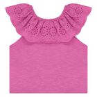 Girls Pink Lace Top, 1, hi-res