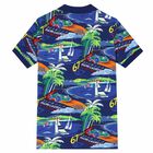 شيرت بالشعار باللون الازرق للاولاد , 1, hi-res