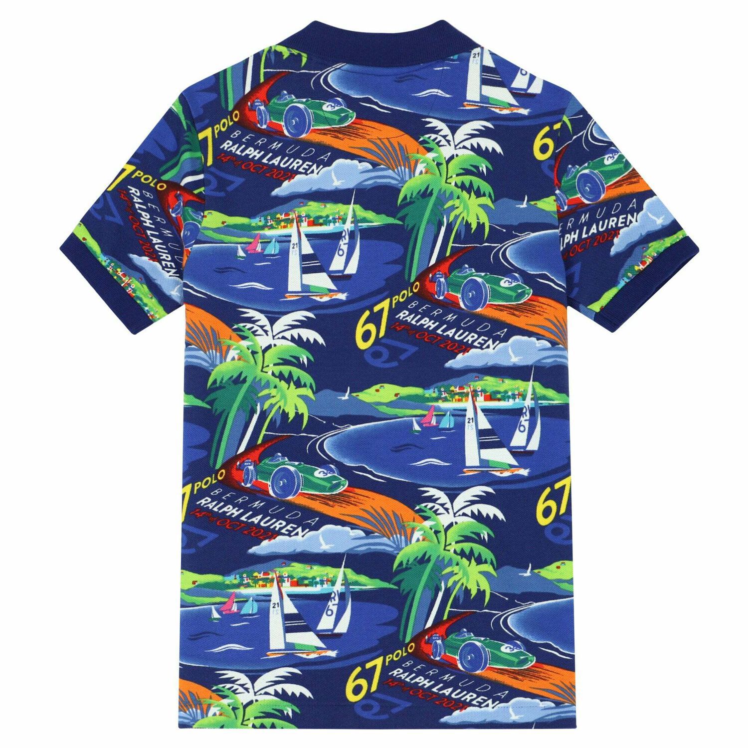 شيرت بالشعار باللون الازرق للاولاد , 1, hi-res image number null