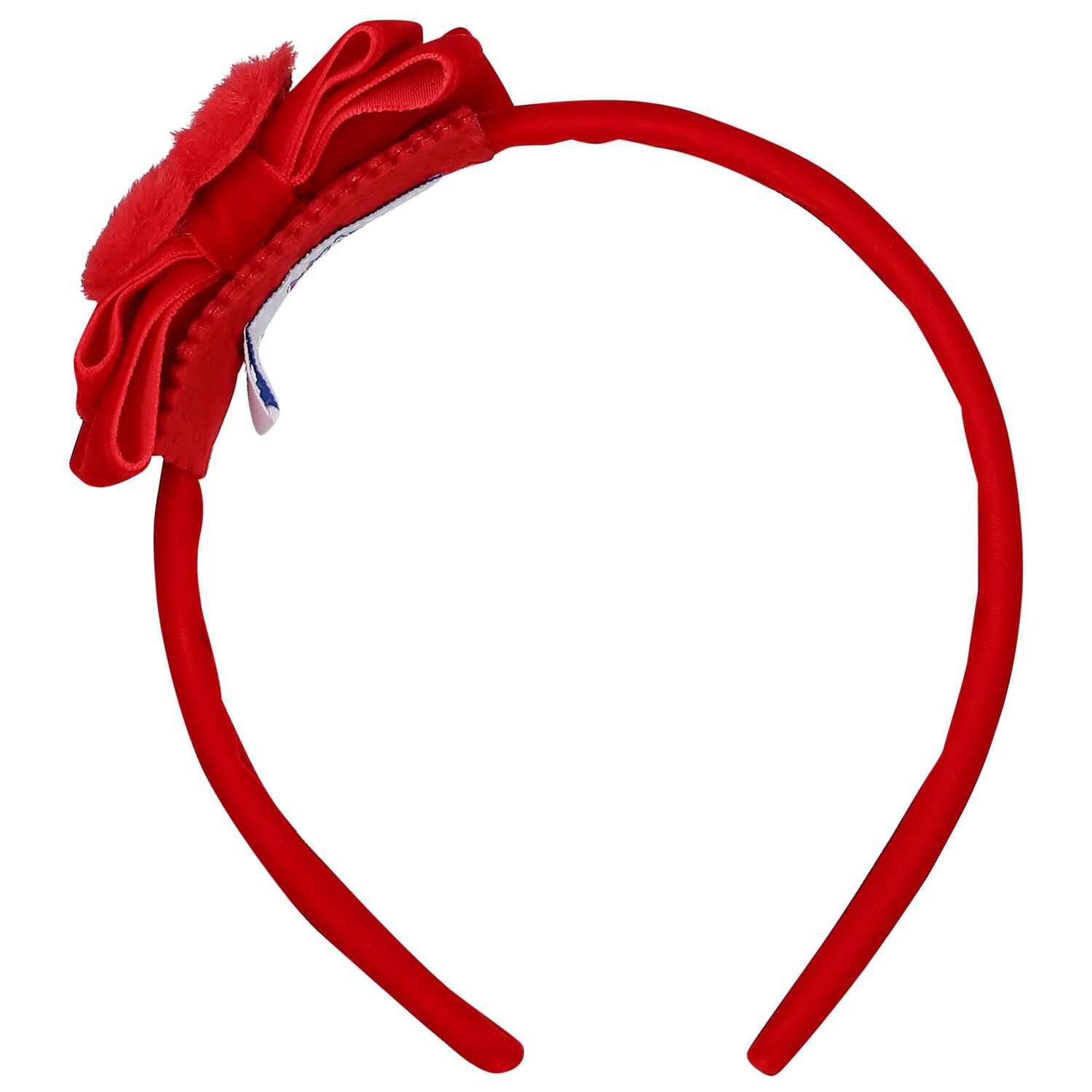 Girls Red Bow Headband, 1, hi-res