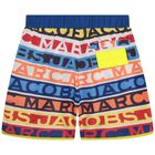 Girls Multi-Colored Logo Swim Shorts, 1, hi-res