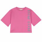 Girls Pink Logo T-Shirt, 1, hi-res