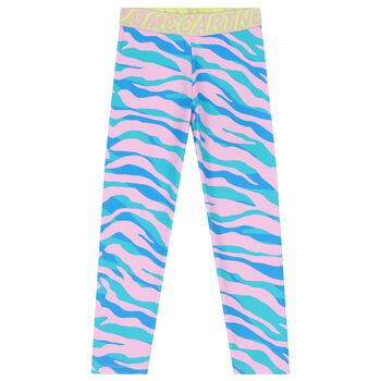 Girls Pink & Blue Leggings