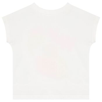 Girls White Logo T-Shirt