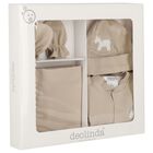 Baby Boys Beige Horse Babygrow Gift Set, 1, hi-res