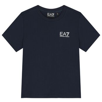 Boys Navy Blue Logo T-Shirt