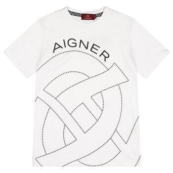 Boys White Logo T-Shirt