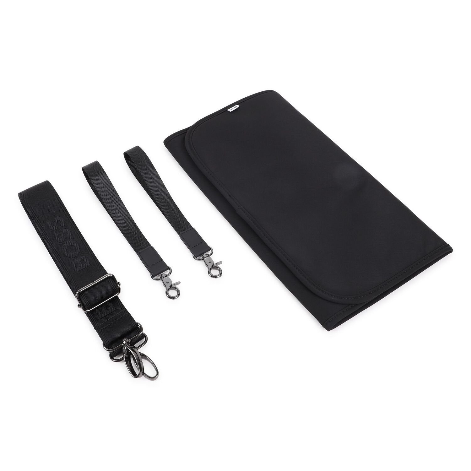 Black Logo Red Panda Baby Changing Bag, 1, hi-res