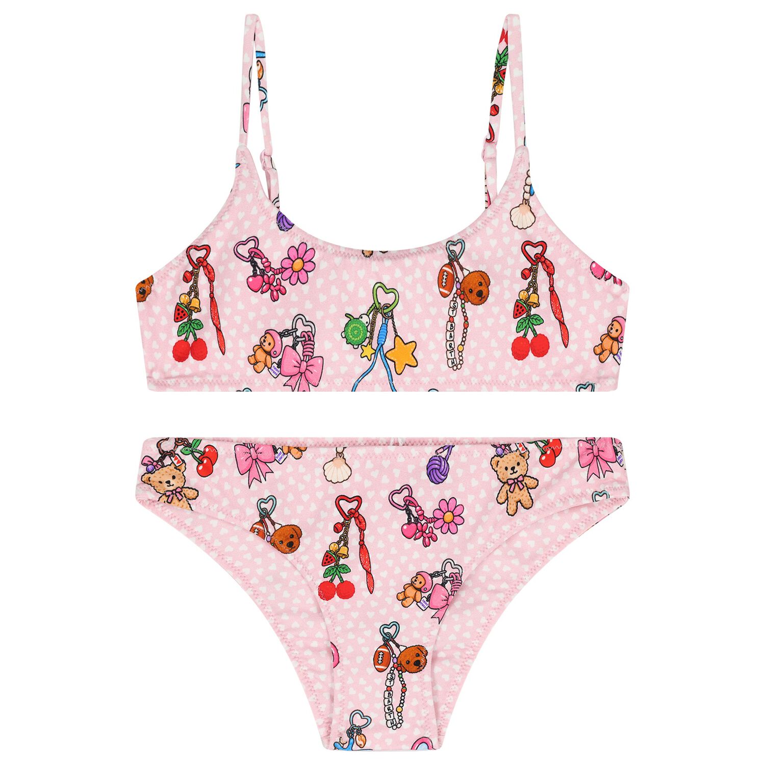 Girls Pink Keyrings Bikini, 1, hi-res