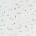 مناديل موسلين للأطفال الصغار باللونين الأبيض والأزرق برسومات حيوانات بحرية (عبوة من قطعتين), 1, hi-res