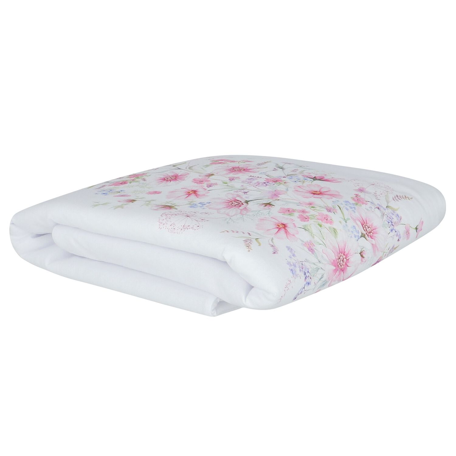Baby Girls White Flower Baby Blanket, 1, hi-res image number null
