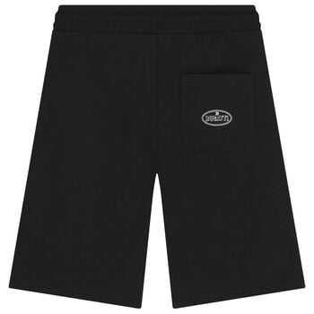 Boys Black Logo Shorts