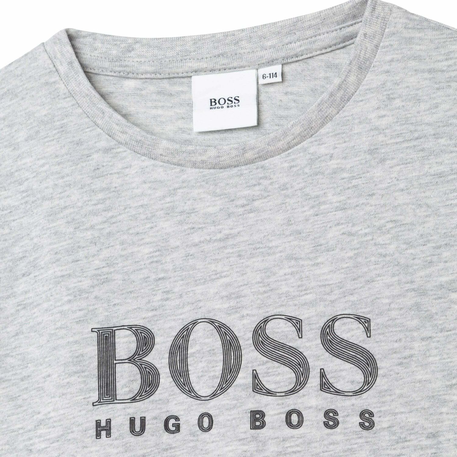 Boys Grey Logo T-Shirt, 4, hi-res