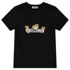 Black Teddy Bear Logo T-Shirt, 7, hi-res