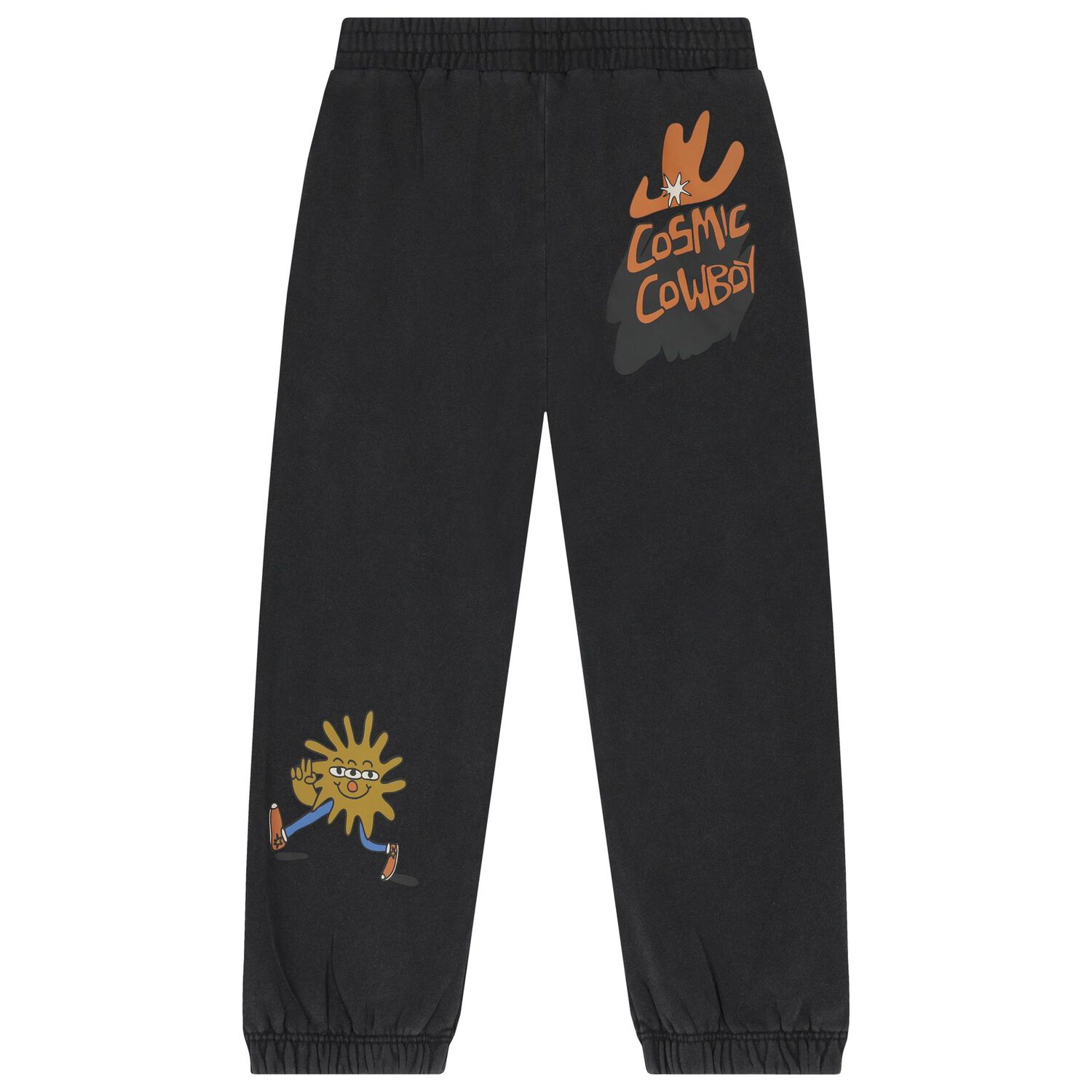 Boys Black Graphic Joggers, 1, hi-res