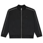 توب اولاد بسحاب بالشعار باللون الاسود , 1, hi-res