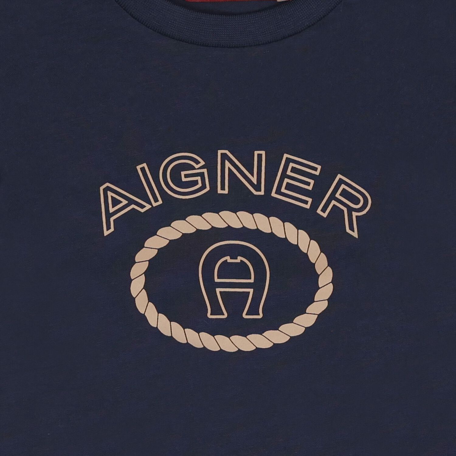 Younger Boys Navy Blue Logo T-Shirt, 2, hi-res