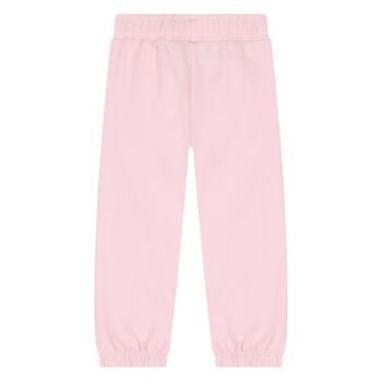 Younger Girls Pink Logo Joggers